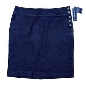 American Living 10 Blue Denim Look Pencil Skirt Knee Career Classic